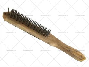 برس سیمی دسته چوبی 4 تا 6 رج طرح آلمان