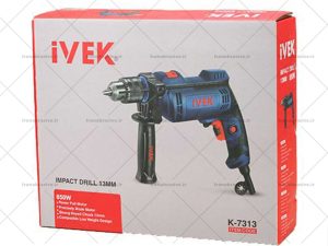 دریل13 میلی‌متری‌ چکشی 850وات ایوک K-7313