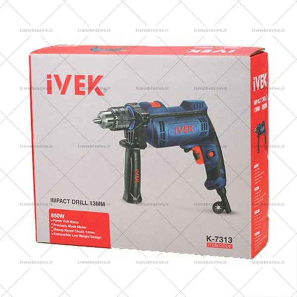 دریل13 میلی‌متری‌ چکشی 850وات ایوک