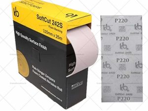 سنباده اسفنجی 220 kb ترکیه رول 25 متری Soft cut 242S