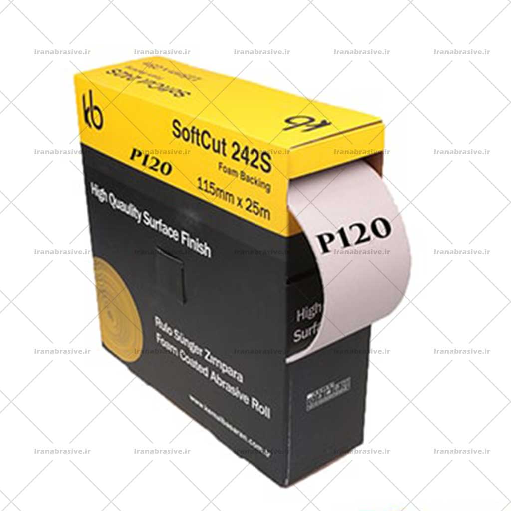 سنباده اسفنجی 120 kb ترکیه رول 25 متری Soft cut 242S