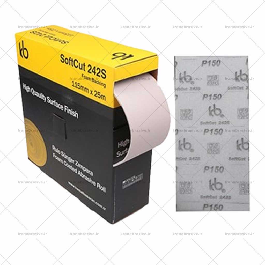 سنباده اسفنجی 150 kb ترکیه رول 25 متری Soft cut 242S