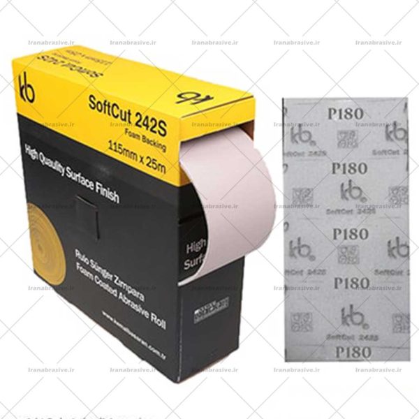 سنباده اسفنجی 180 kb ترکیه رول 25 متری Soft cut 242S