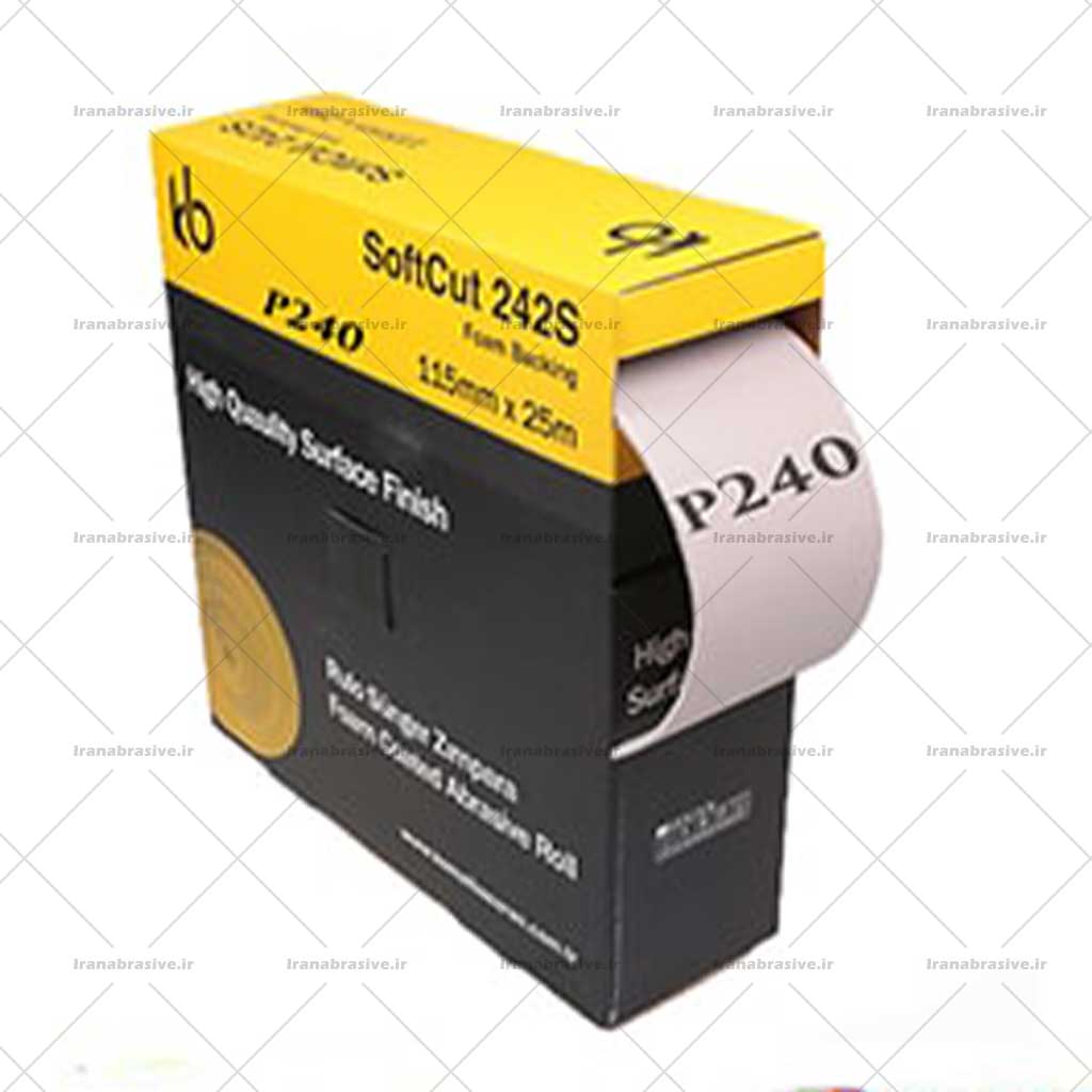 سنباده اسفنجی 240 kb ترکیه رول 25 متری Soft cut 242S