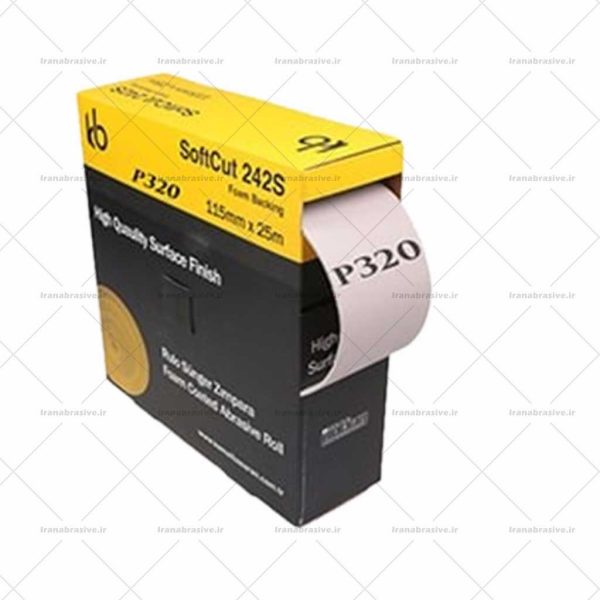 سنباده اسفنجی 320 kb ترکیه رول 25 متری Soft cut 242S
