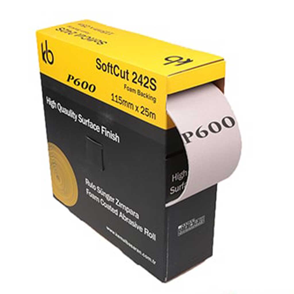 سنباده اسفنجی 600 kb ترکیه رول 25 متری Soft cut 242S